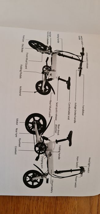Bicicleta electrica pliabila noua cutie