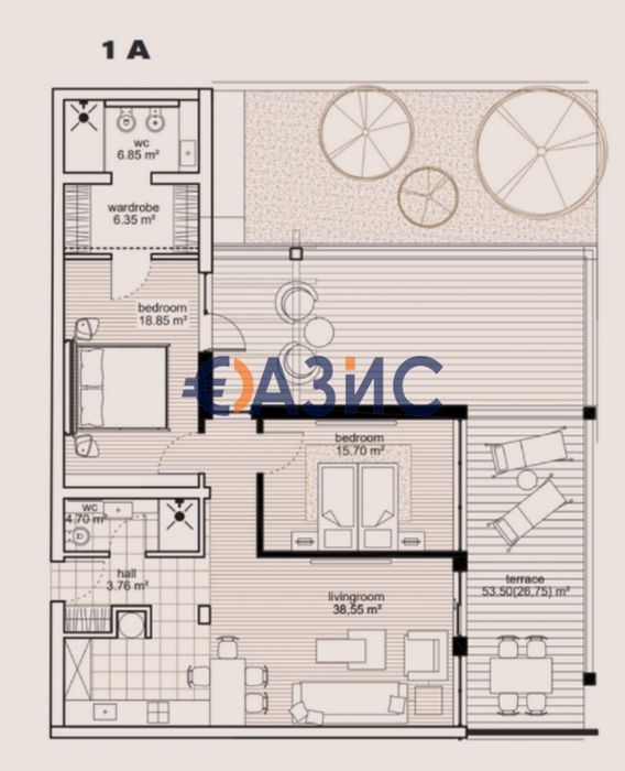 Продава се Тристаен апартамент в Свети Влас - 193 кв.м за 1361 €/кв.м - Снимка #8