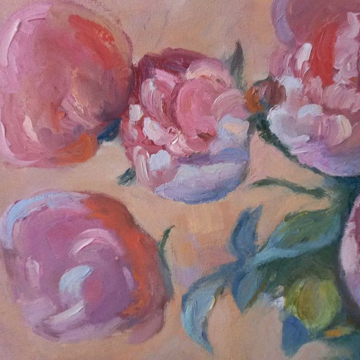 Картина Тюльпаны  холст масло  живопись