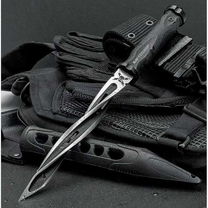Нож United Cutlery M48 Cyclone с кания, черен, дължина  20.3 см