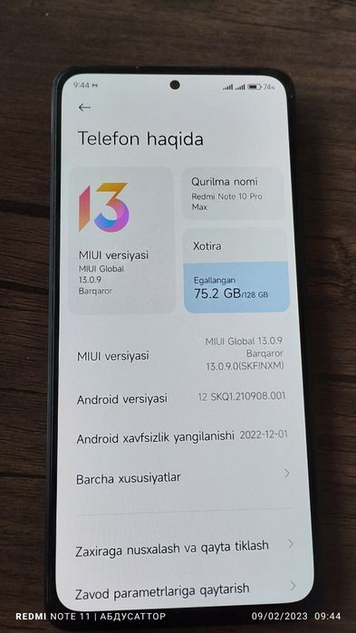 Redmi note 10 pro max