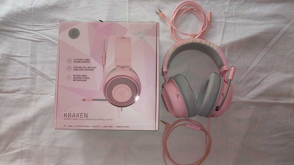 Продавам геймърски слушалки Razer Kraken Quartz