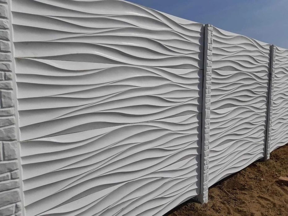 Gard din placi de beton