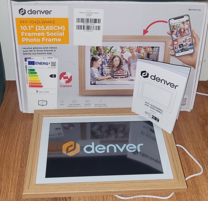 Rama foto digitala, Denver, Wi-Fi, Ecran tactil, IPS, 10", 16GB