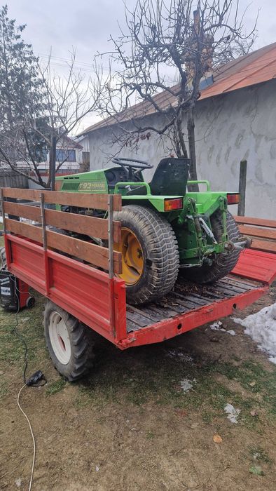 Motocultor Pasquali 4x4 cu remorca Basculabila