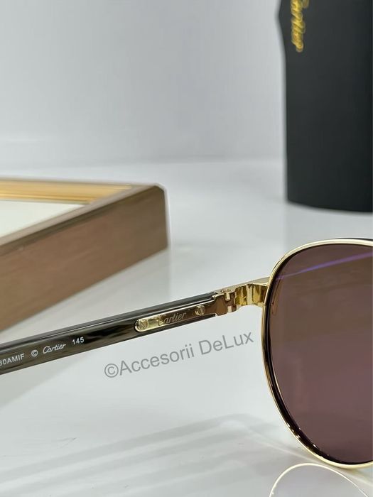 Ochelari de Soare Cartier Aviator [Verificare Colet]Noi Full Box