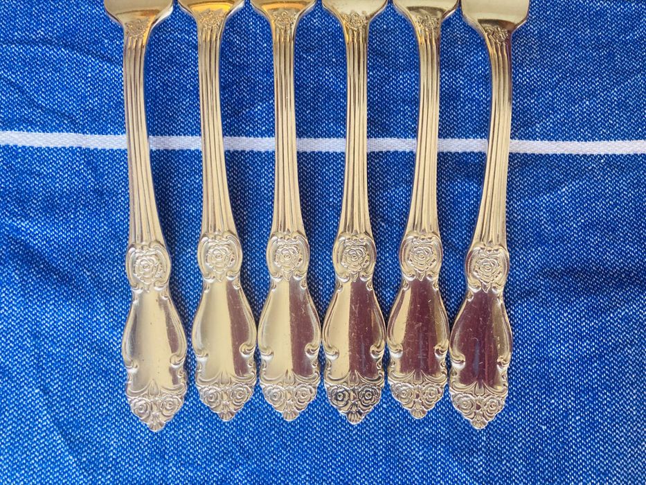 МНЦ Руски посребрени вилици модел сребърна роза