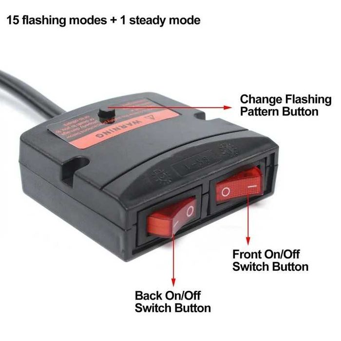 Intrerupator comanda pentru girofar auto 12-24v