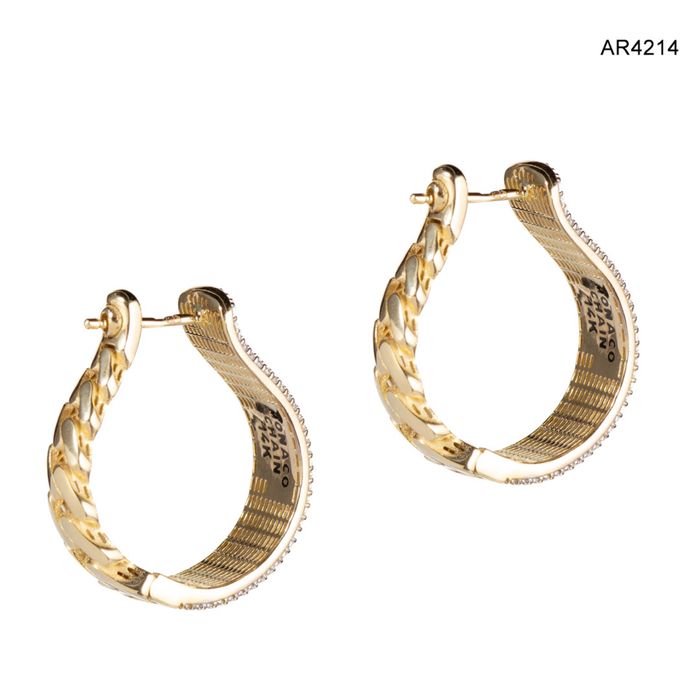 Cercei Aur 14 K model Monaco Chain by ARJEWELS