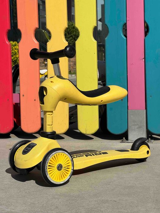 Trotineta copii cu sezut, transformabila 2in1, HighwayKick