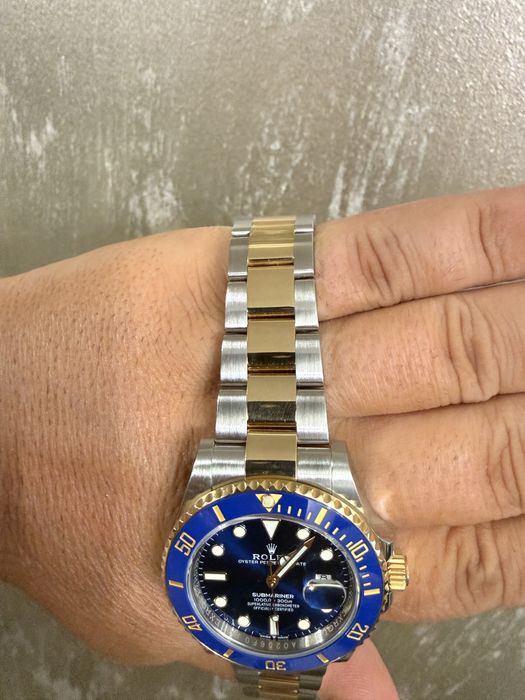 Rolex Submariner Two Tones Gold 18k Bluesy