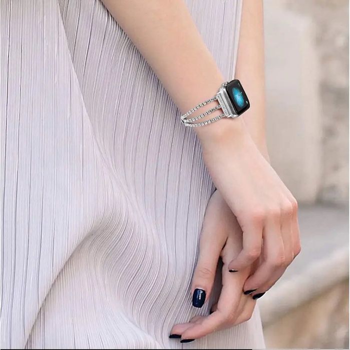 Стоманена каишка с кристали за Samsung | Huawei | Garmin | Amazfit