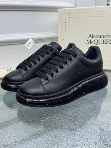 Adidasi Alexander MCQUEEN premium black full negri din piele naturala cu talpa silicon