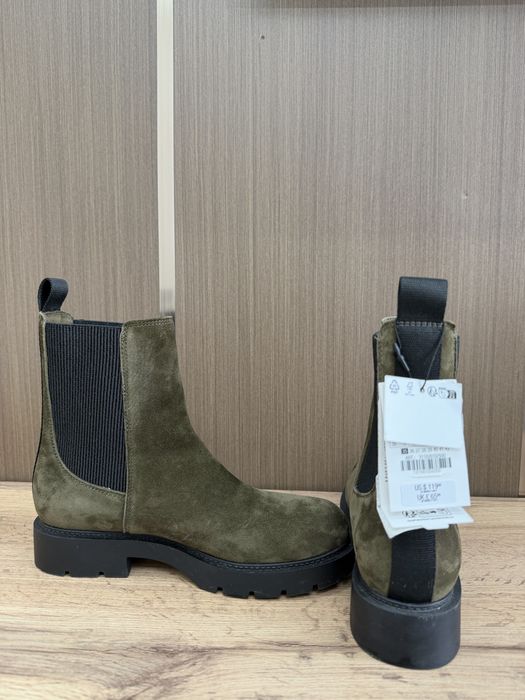 Ботинки сапожки замша весна