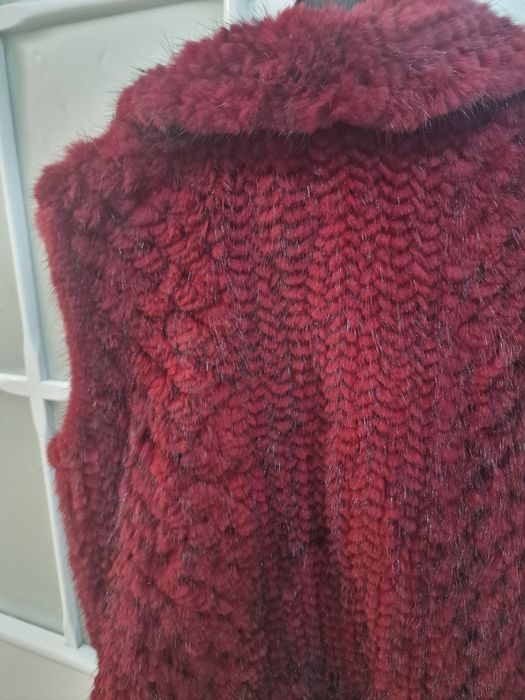 Vesta din blana de nurca impletita