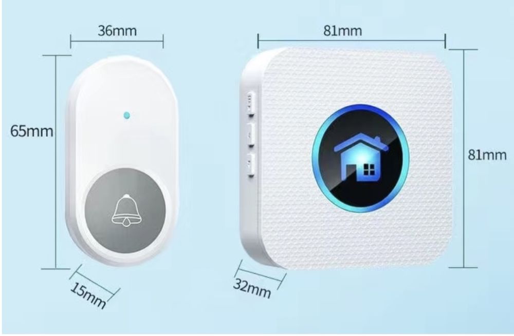 Дверной звонок с кнопкой.