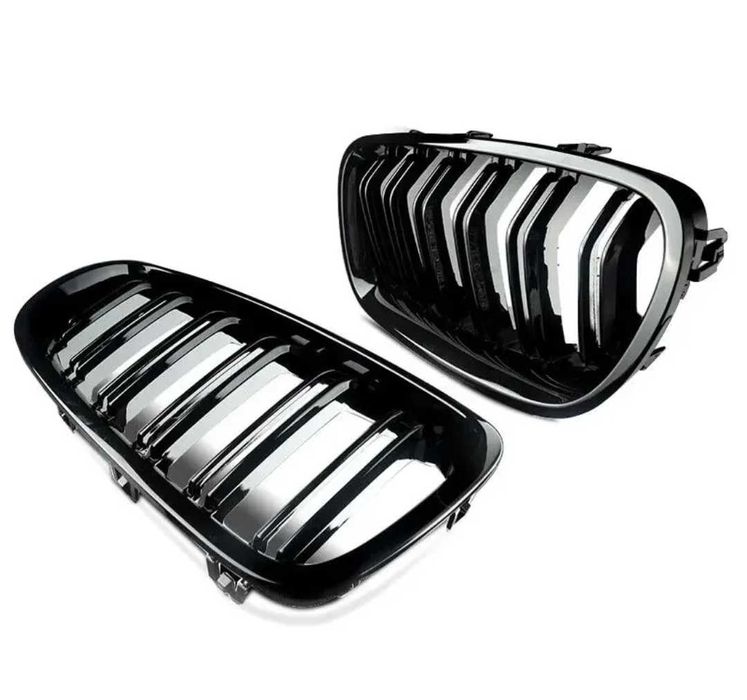 Двойни M5 Бъбреци Решетки BMW F10 F11 2010-17 БМВ Ф10 Ф11 черен Гланц