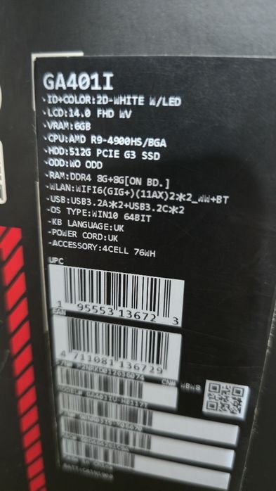 Asus ROG Zephyrus G14 GA401IU – Ca Nou, Foarte puțin folosit (Doar filme)