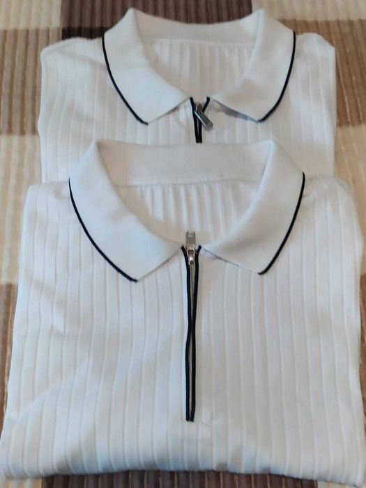 Поло белая рубашка