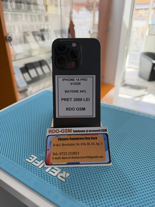 Iphone 15 Pro 512Gb Neverlock/Garantie Bat 94%