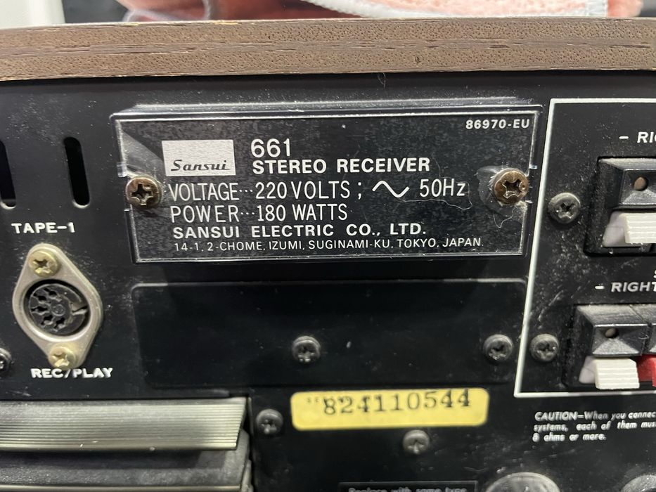 Sansui 661 stereo reseiver