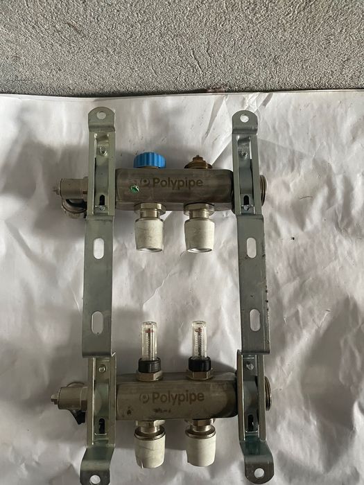 Колектор за подово отопление 2 отвора комплект