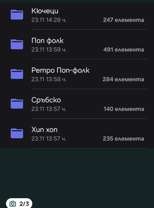 Папки с музика по избор 10евро