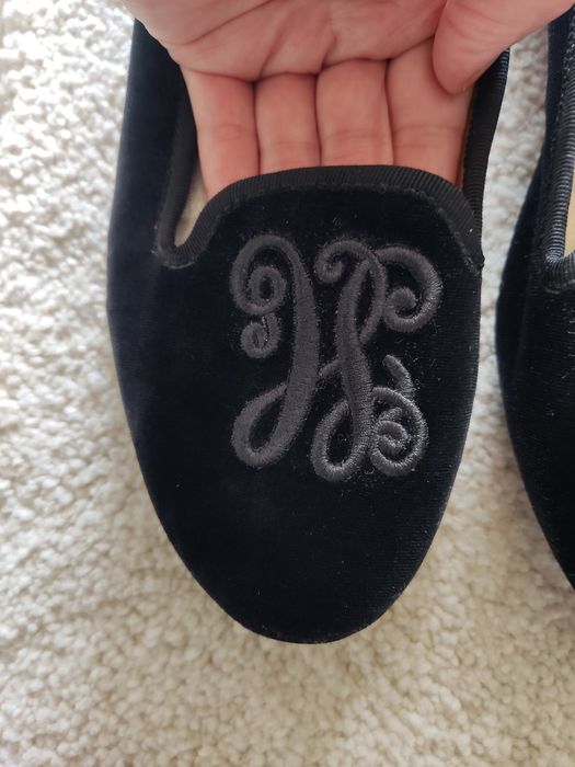 Balerini catifea loafers flats Tommy Hilfiger