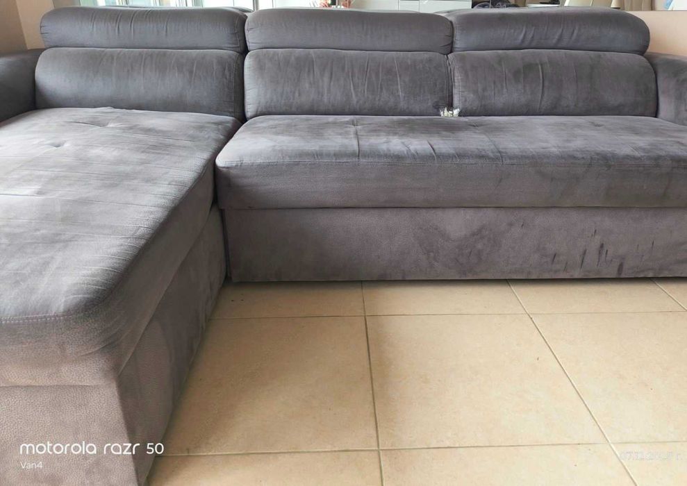 Разтегателен диван с ракла