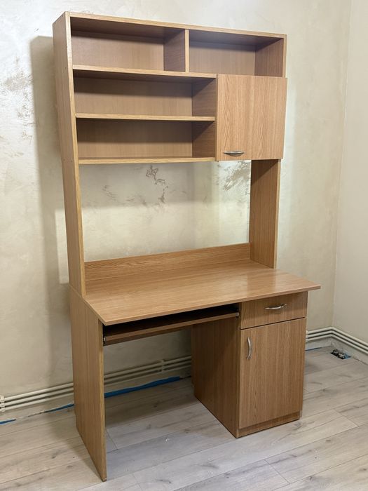 Birou cu biblioteca lemn STEJAR MDF