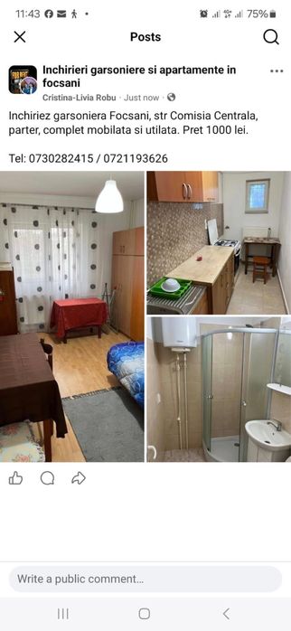 Apartament – Focșani, Ceasu' Rău, Centru - Vedere 2