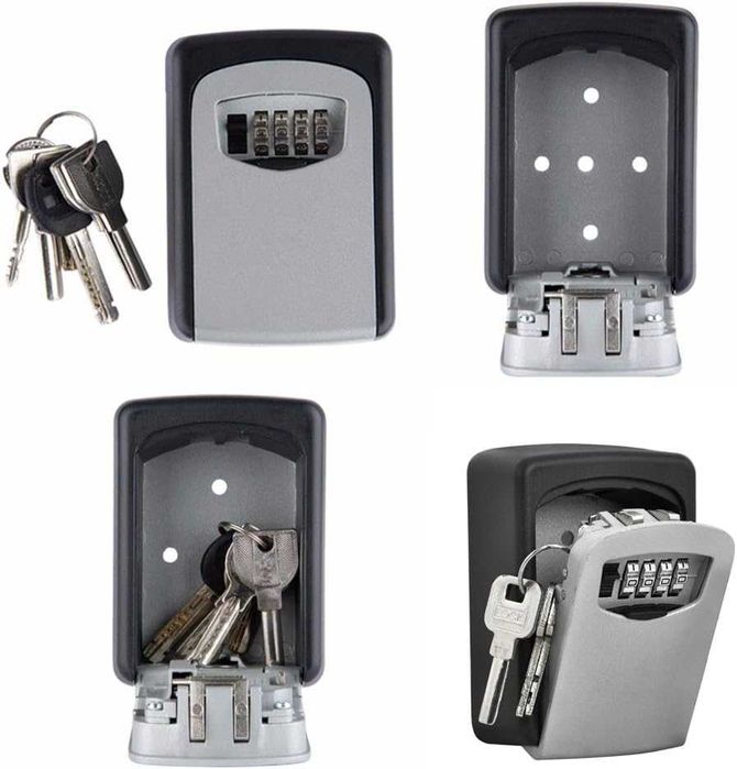 Cutie Metalica pentru Chei cu 4 Cifre Rezistenta la Intemperii Montaj