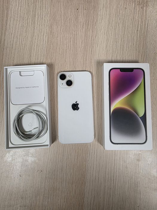 IPHONE 14 256 GB БЯЛ,  перфектно състояние