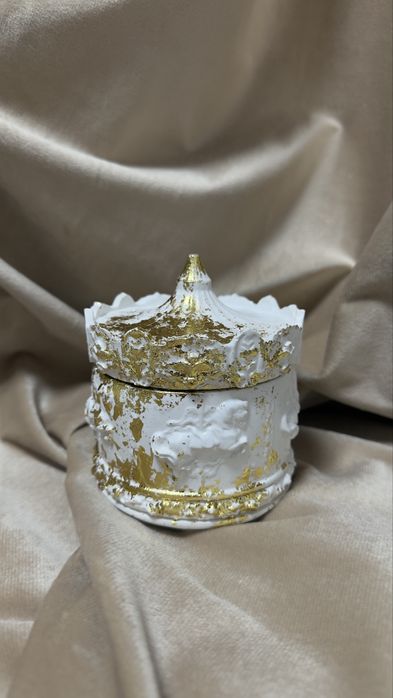 Новогодний подарок (гипсовая шкатулка)