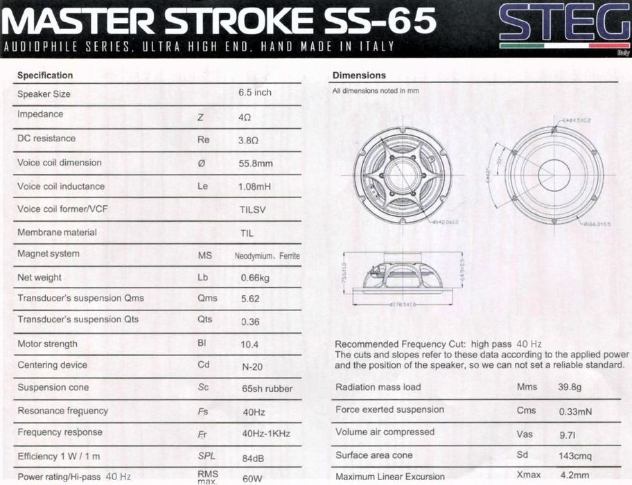Под заказ!!! Steg SS652C