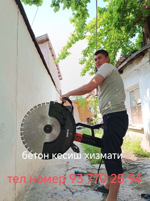 Beton kesish xizmati xar xil razmerlarda