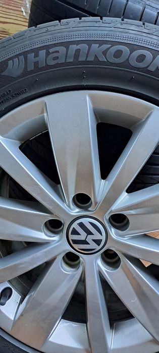 Vând jante aliaj R16 cu anvelope de vara Hankook – DOT 0621
Vând jante