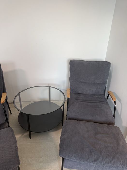 Set 2 fotolii recliner + măsuță cafea – stare foarte bună – Sighișoara