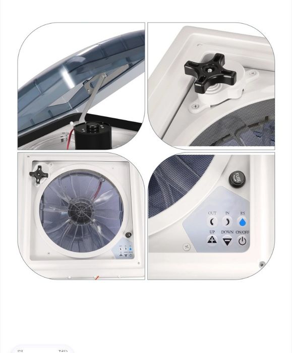 ,Ventilator de acoperis pentru Rulota sau microbuze , 3 viteze,