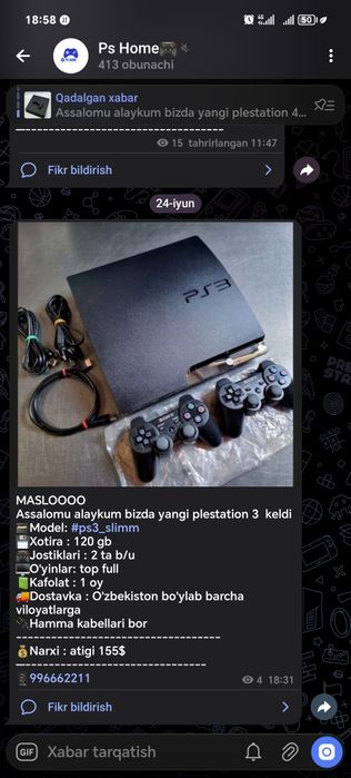 Ps3 slim MASLOO 2 ta jostigi uyinlari bonus olas Mazza qilib ishlatas