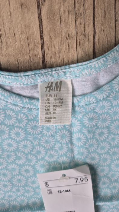 Новые летние маечки Carters и H&M на девочку 1-2 года