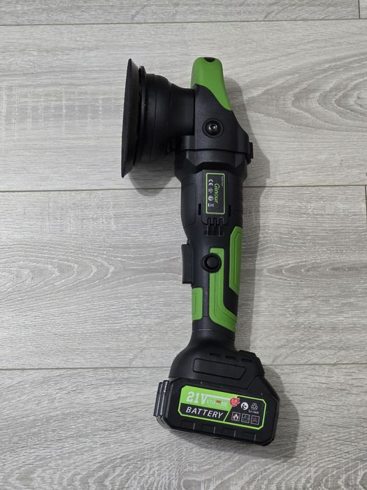 Polizor fără fir 21V 900W – Orbital, Motor fără perii, 2 Baterii