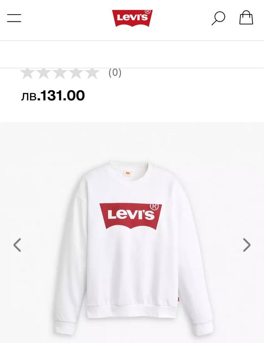 Levi’s sweatshirt дебела блуза с дълъг ръкав и етикет
