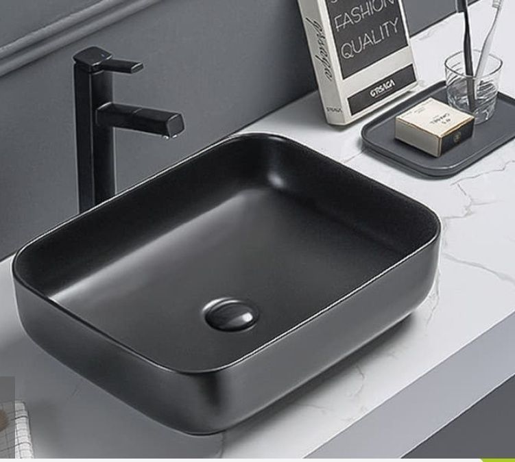 Lavoar pentru blat negru mat