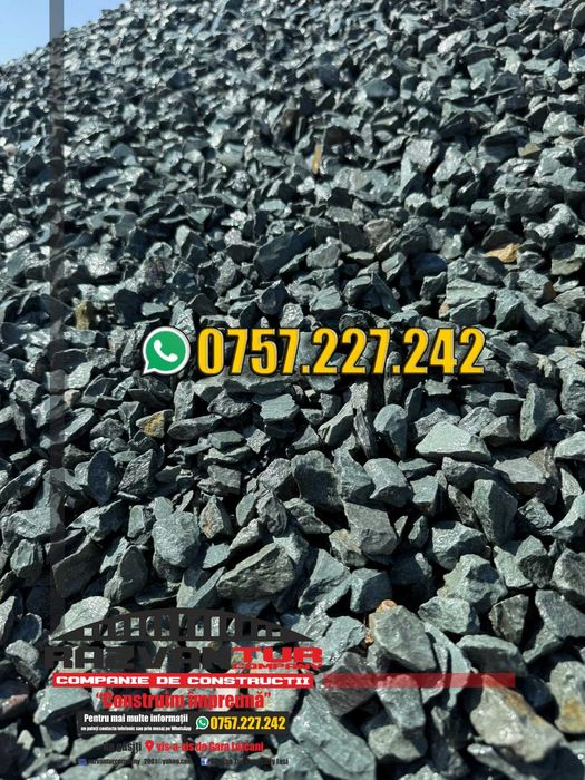 Piatra decorativa iasi de cariera  Granit 16-22,4 Gri antracit + alte tipuri si culori