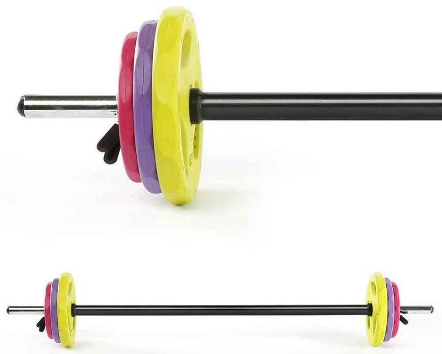 Прав Лост и Дискове за Аеробика Боди Пъмп Комплект (20 кг)