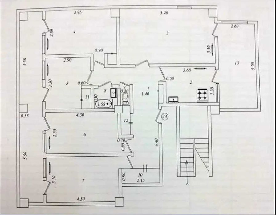 Chilonzor 23 da 5 xonali kvartira. 5-комнатная на Чиланзора 23.