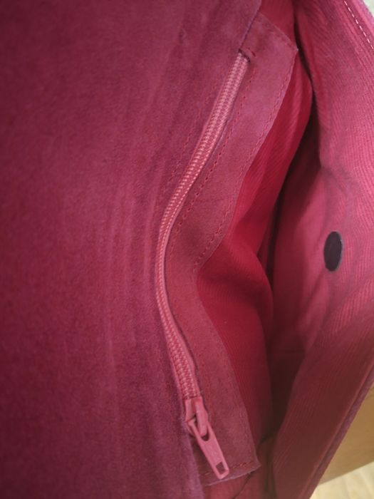 Plic /handmade din piele naturală intoarsă (velur)