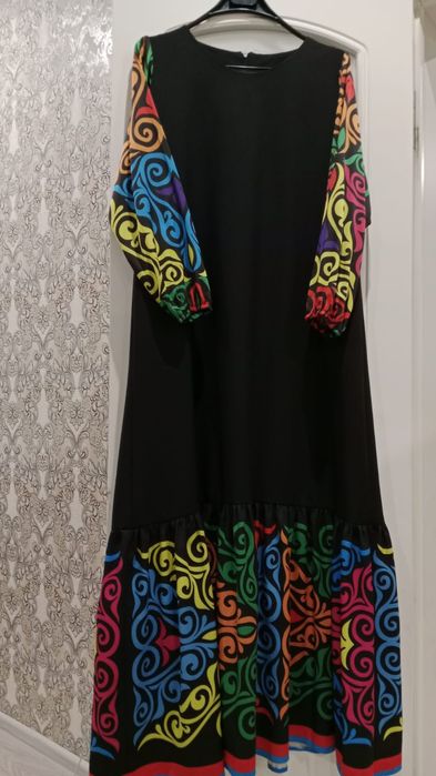 Этно платье с узорами