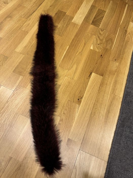 Guler blana naturala din   vulpe Polara bordo